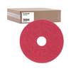 Boardwalk Buffing Floor Pads, 15" Diameter, Red, PK5 BWK4015RED